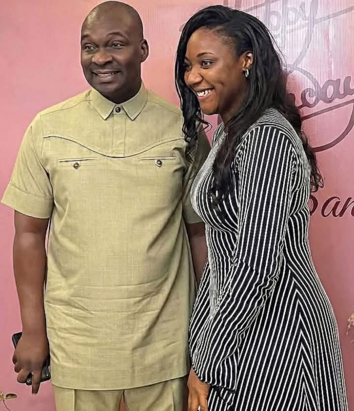 Sandra Areh and Apostle Joshua Selman. (Photo Credit: therealchurchgist, Facebook/Kingdom Channel Source: Instagram)