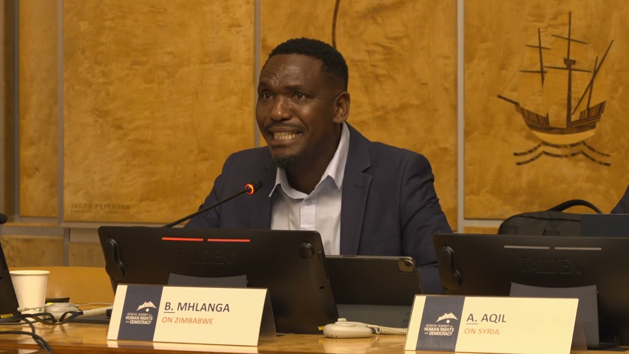 Blessed Mhlanga: When speaking in Geneva becomes a crime in Harare