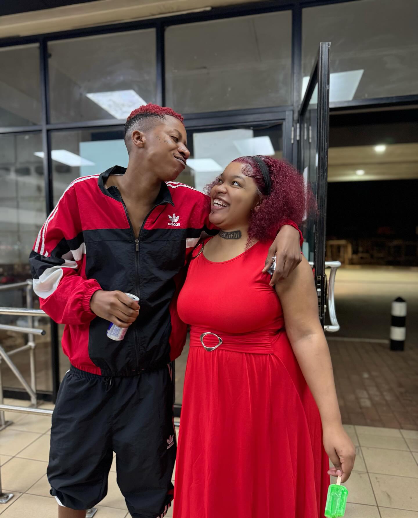 Controversial Zimdancehall couple Hulungende and Malloti Rose (Picture via Facebook - Malloti Rose)