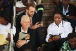 Human rights lawyer Doug Coltart assaulted by Zanu PF thugs at CAB3 hearing Lawyers Doug Coltart and Fadzayi Mahere seen here at the Constitutional Amendment Bill No. 3 public hearing at the City Sports Centre in Harare (Picture via X - @263Chat)