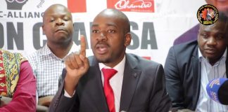 How Zimbabwe’s opposition lost its way from ideological struggle to survival politics Former allies Nelson Chamisa (centre) and Chalton Hwende (right) during an MDC-T press conference in Harare (Picture via MDC-T)