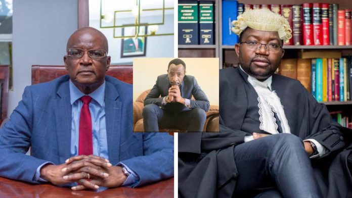 Top lawyers Canaan Dube and Thabani Mpofu going after writer Reason Wafawarova (inset)