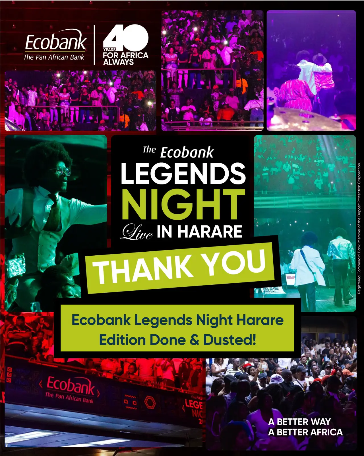 The Ecobank Legends Night, headlined by InTotal Band, was not just a concert. It was a cultural proposition, an argument about memory, value, and the future of Zimbabwean music. (Picture via X - @EcobankZW)