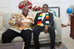 A $3.6 million blunder: How Wicknell Chivayo plunged Zanu PF into a PR crisis President Emmerson Mnangagwa seen here with prominent tenderpreneur Wicknell Chivayo (Picture via Facebook - Wicknell Chivayo)