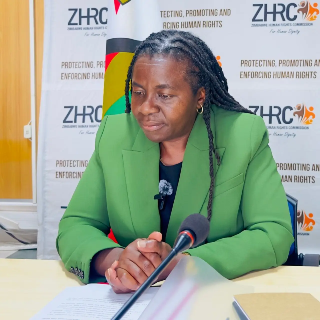 Zimbabwe Human Rights Commission chair Jessie Majome (Picture via X - TheNewsHawks)