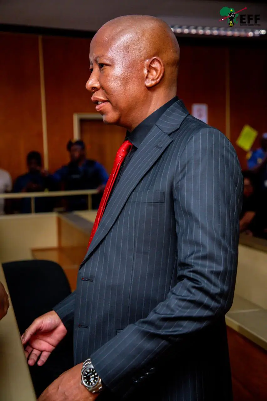 Economic Freedom Fighters leader Julius Malema, 16 April 2026 (Picture via X - Economic Freedom Fighters)