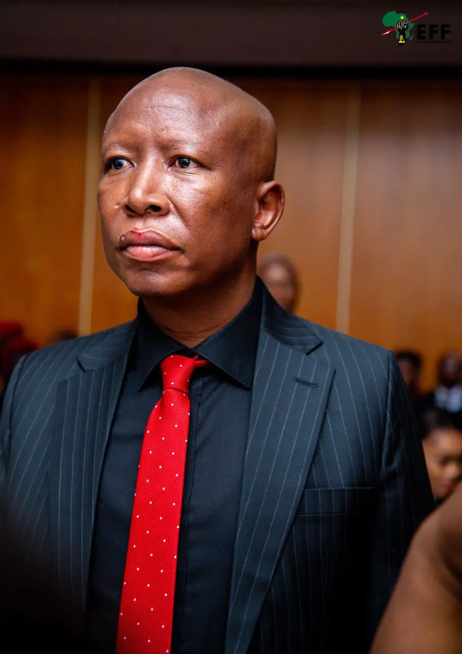 Economic Freedom Fighters leader Julius Malema, 16 April 2026 (Picture via X - Economic Freedom Fighters)