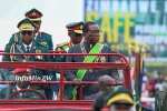 Army colonels block eviction at Mazowe farm in tense standoff with Sheriff President Emmerson Mnangagwa inspects the Parade, at Maphisa Stadium for the Independence Day celebrations, 18 April 2026 (Picture via Ministry of Information)