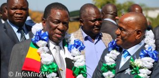 Prayers without Protest: The comfortable silence of the church in Zimbabwe President Emmerson Mnangagwa seen here with ZCC church leader Bishop Mutendi (Picture via X - Ministry of Information)