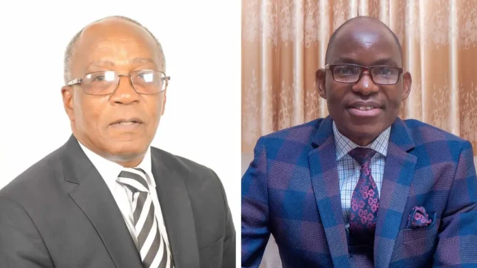 Assemblies of God-Back To God (AOG-BTG) chairperson Bishop Nathan Sethlako and secretary Silas Mhazo have repeatedly appeared in litigation involving the church (Pictures via Evangelical Fellowship of Zimbabwe and Assemblies of God Church Zimbabwe)