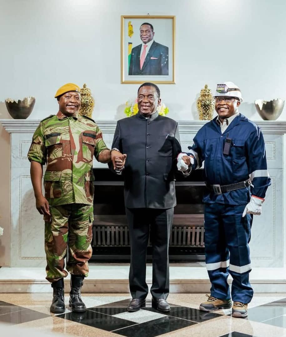 President Emmerson Mnangagwa has elevated his son, Sean Mnangagwa, to the rank of Lieutenant Colonel in the Zimbabwe National Army, a move that has drawn both attention and criticism. (Picture via President's Office)