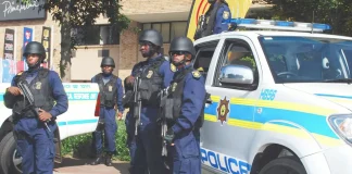 Seven family members killed in KwaZulu-Natal; three suspects arrested On 17 May 2010 the South African Police Service (SAPS) demonstrated along with Emergency Services how efficient they will be during the 2010 World Cup. Thousands of spectators joined the parade through the streets of Sandton. (Picture via ER24 EMS (Pty) Ltd., CC BY-SA 2.0 , via Wikimedia Commons)