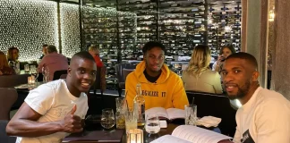 Tendayi Darikwa named in EFL League One Team of the Season after leading Lincoln City to promotion Band of Brothers in the UK: Marvelous Nakamba, Admiral Muskwe and Tendayi Darikwa (Picture via Instagram - Tendayi Darikwa)