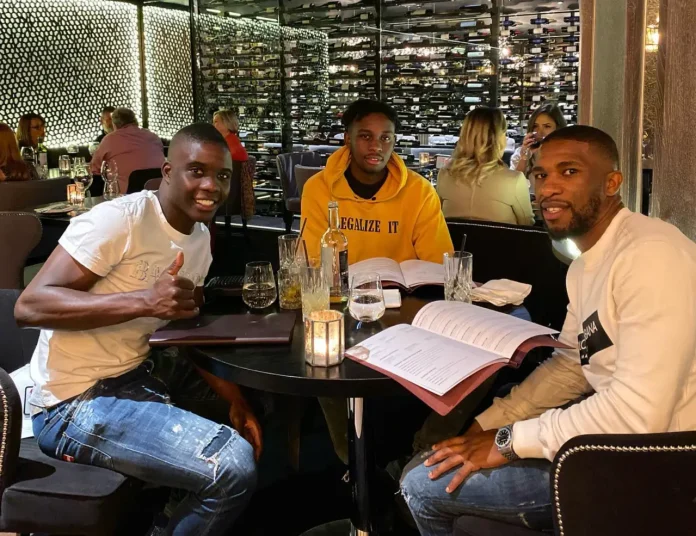Band of Brothers in the UK: Marvelous Nakamba, Admiral Muskwe and Tendayi Darikwa (Picture via Instagram - Tendayi Darikwa)
