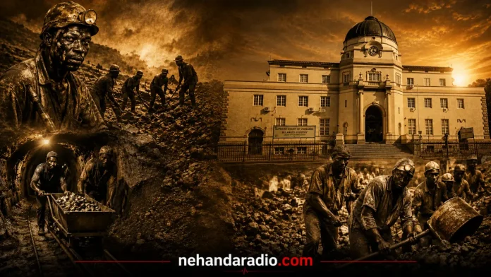 Illustration of artisanal miners and the Bulawayo High Court in the background (Pictures via AI)