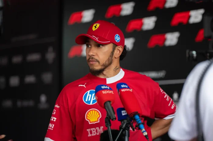 HungarianGP GP F1 2025 on August 3 2025 at Budapest, Hungary - Formula 1 Lewis Hamilton driver for Ferrari — Photo by PitShots.com via DepositPhotos.com