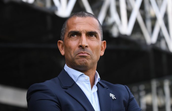 LONDON, ENGLAND - AUGUST 24, 2019: Forest manager Sabri Lamouchi pictured during the 2019/20 EFL SkyBet Championship game between Fulham FC and Nottingham Forest FC at Craven Cottage. — Photo by CosminIftode via DepositPhotos.com