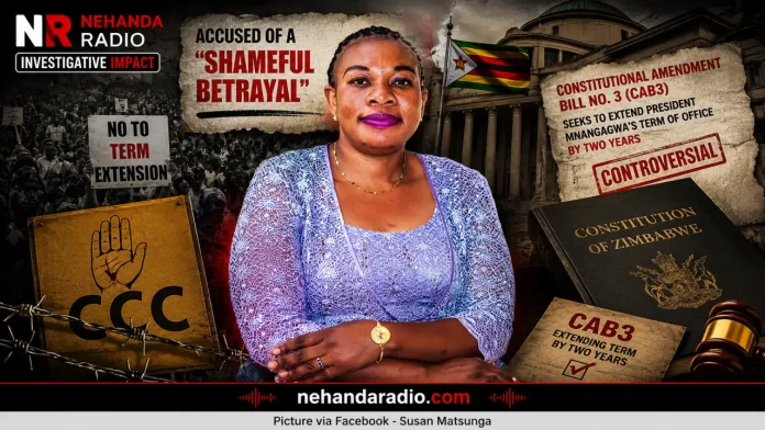 Opposition Citizens Coalition for Change (CCC) Budiriro North legislator Susan Matsunga (Picture via Facebook - Susan Matsunga)